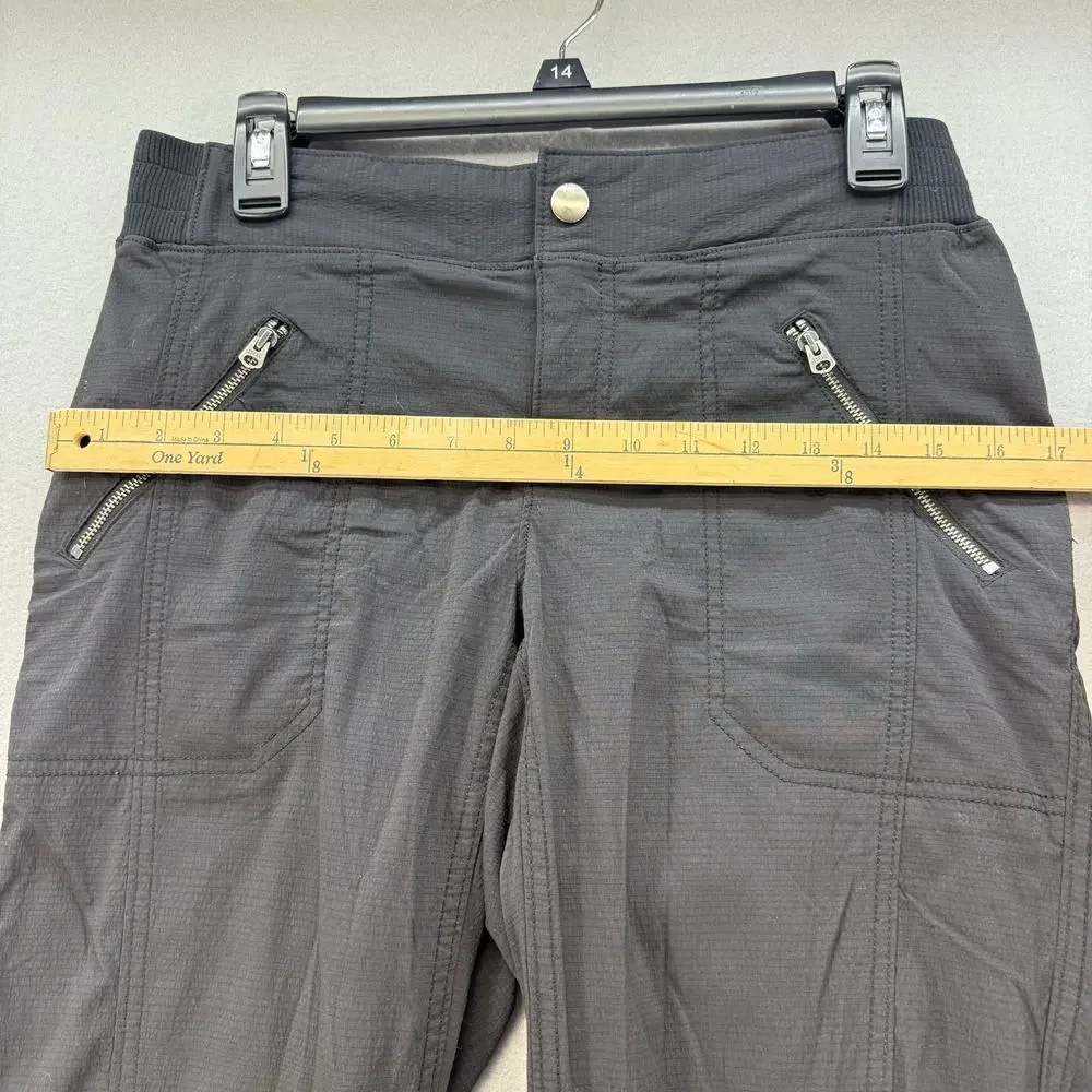 Athleta Joggers Women's 8 Black Cargo Athleisure Preppy Fitness Wear Casual - Picture 10 of 13